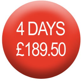 4 Days; &pound;189.50